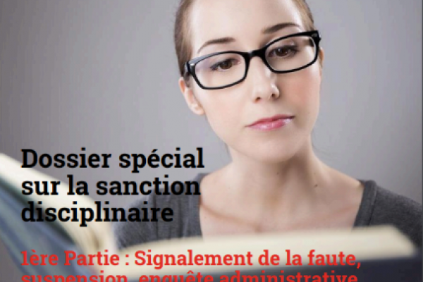 FONCTIONNAIRES MAG 1er NUMERO DE FEVRIER DOSSIER SPECIAL SANCTION DISCIPLINAIRE 